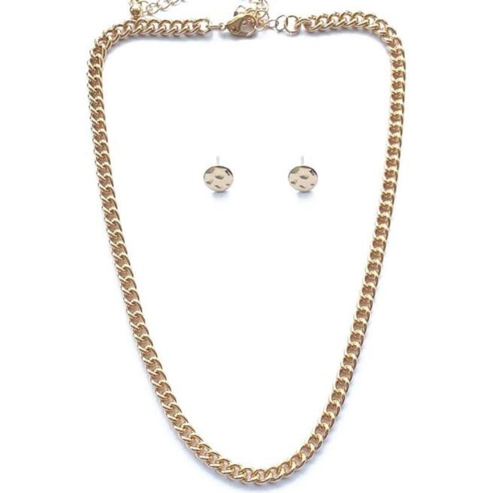 Violet Harper Elana Link Necklace + Earring Set